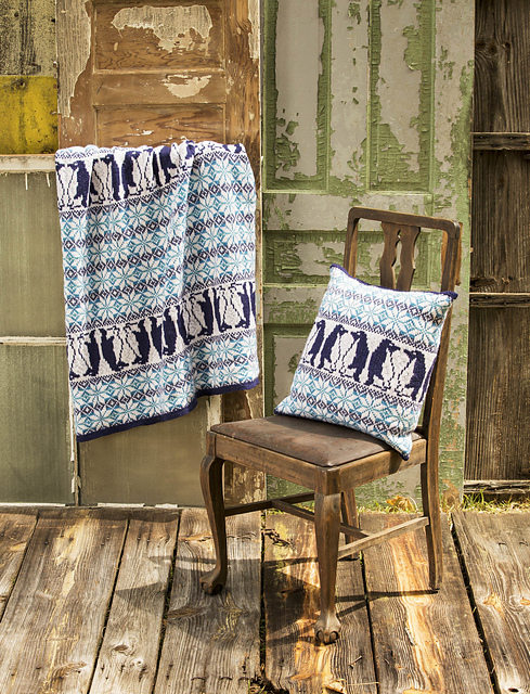 Penguin Parade Pillow & Throw