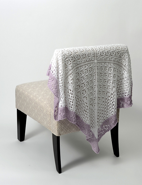 Lace Sampler Baby Blanket