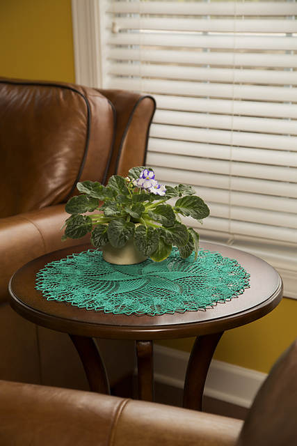 Pinwheel Knit Doily