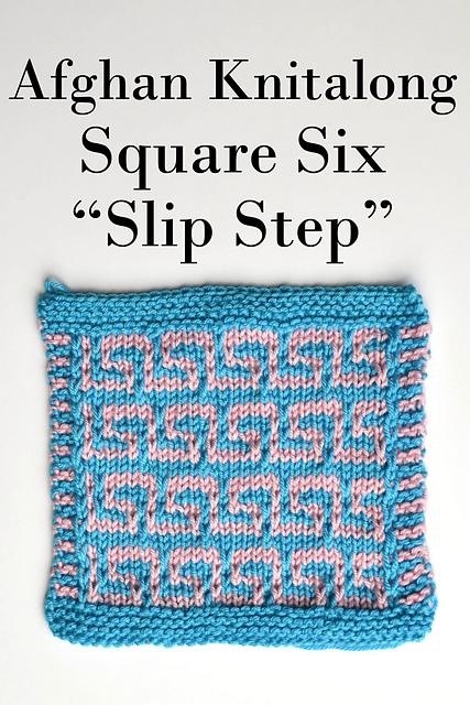 Don't Be A Square Afghan - Block Six "Slip Step"