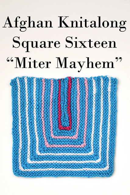 Don't Be A Square Afghan - "Miter Mayhem"