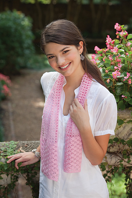 Pink Carnation Scarf