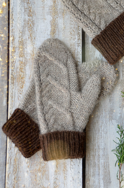 Nutmeg Hat & Mitten Set