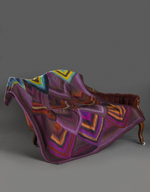 Moth Wing Mitered Afghan