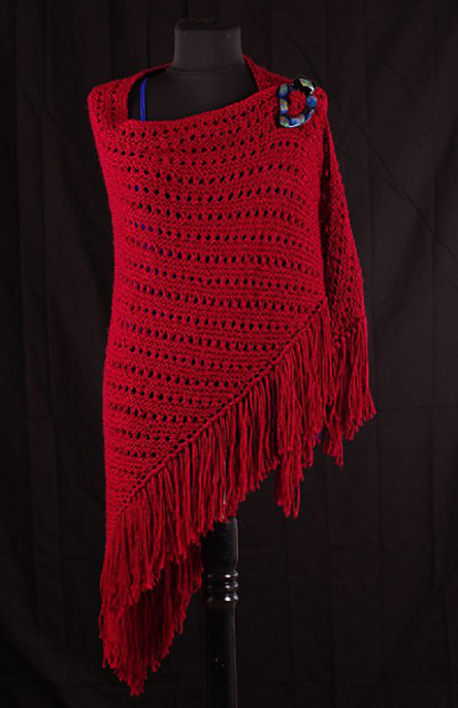 Radiant Eyelet Shawl