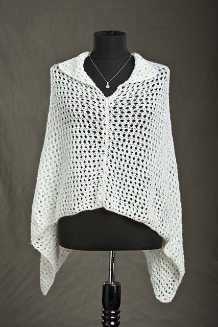 White Nights Collared Poncho