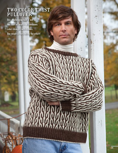 Two-Color Twist Pullover