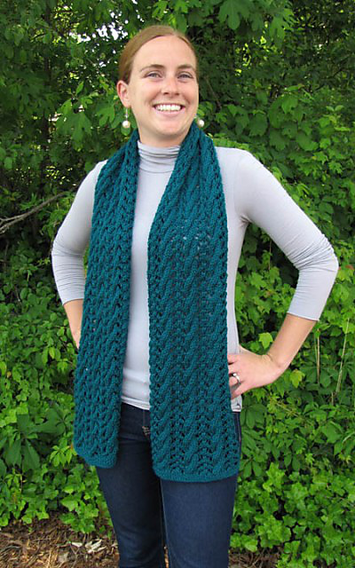 Green Lace Scarf