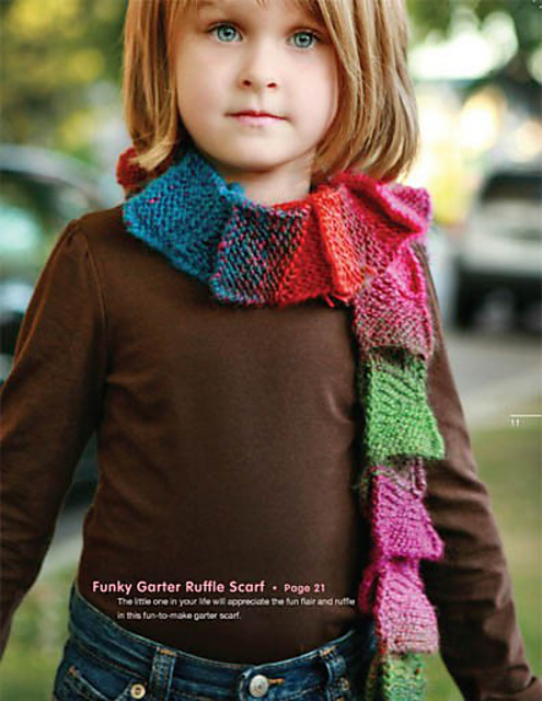 Funky Garter Ruffle Scarf