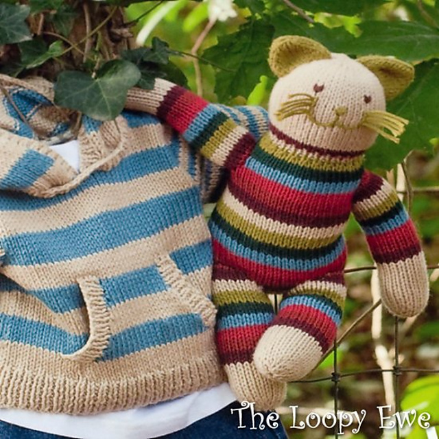 Striped Hoodie Pullover