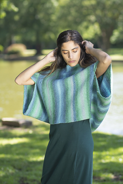 Painted Canvas Poncho