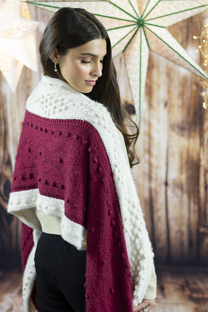Cinnamon Swirl Stole - Knit
