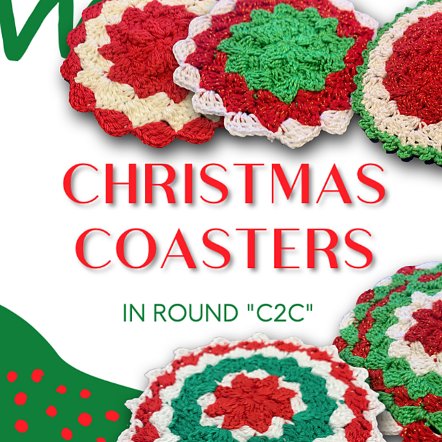 Christmas Coasters in Round "C2C"