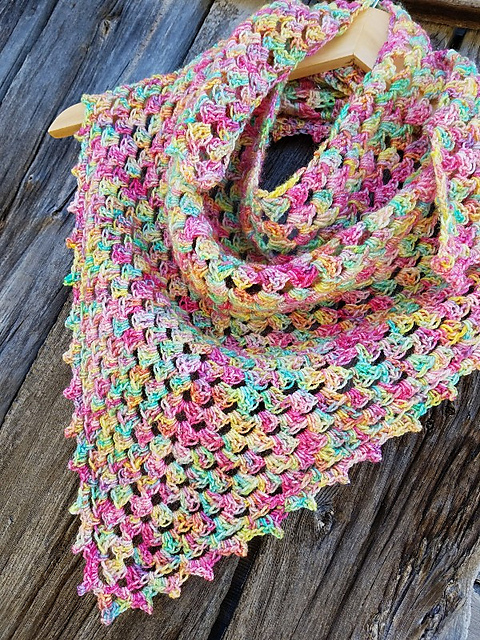 Spring Fling Triangle Scarf