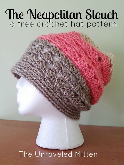 Neapolitan Eyelet Slouchy Hat