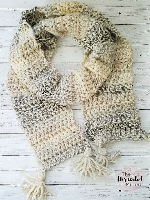 Easy Ribbed Super Scarf