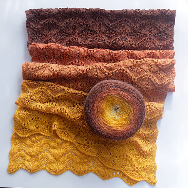 Ginkgo Leaf Oversized Scarf