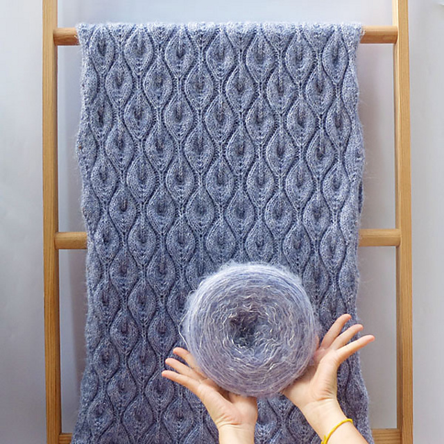 Frost Leaves Shawl