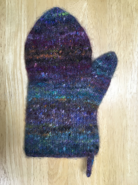 Felted Oven Mitt