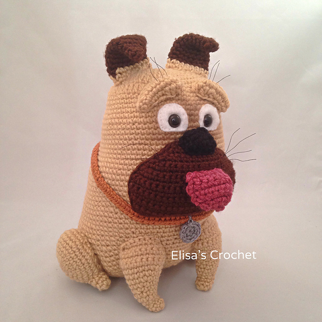 Bulldog amigurumi