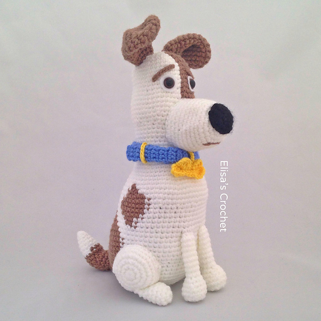 Russell terrier amigurumi doll