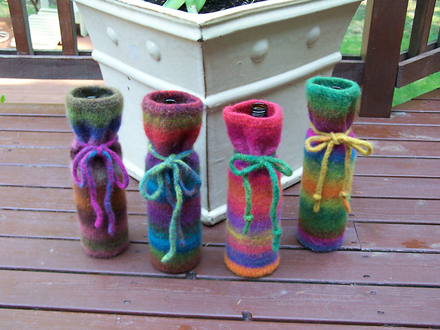 Striped Wine Sack