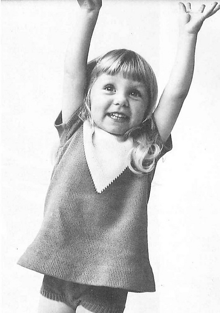 1929 Little girl's dress with pants