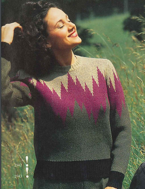 2942 Lady's fairisle sweater