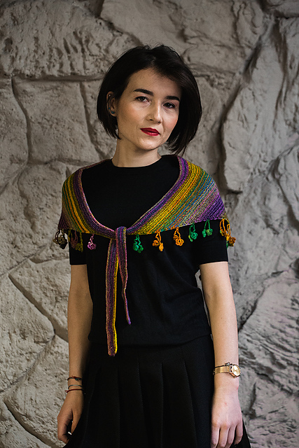 Uneek Desert Flower Shawlette