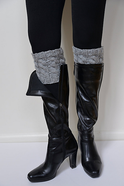 Cabled Boot Cuffs