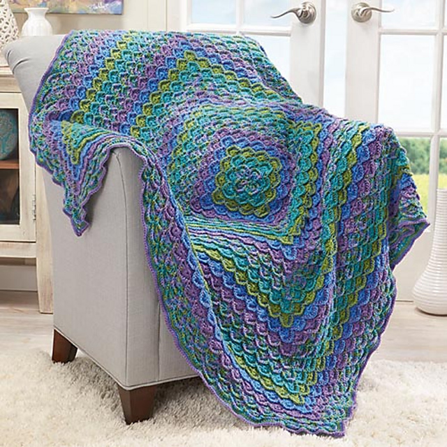 Water Lily Reflections Afghan