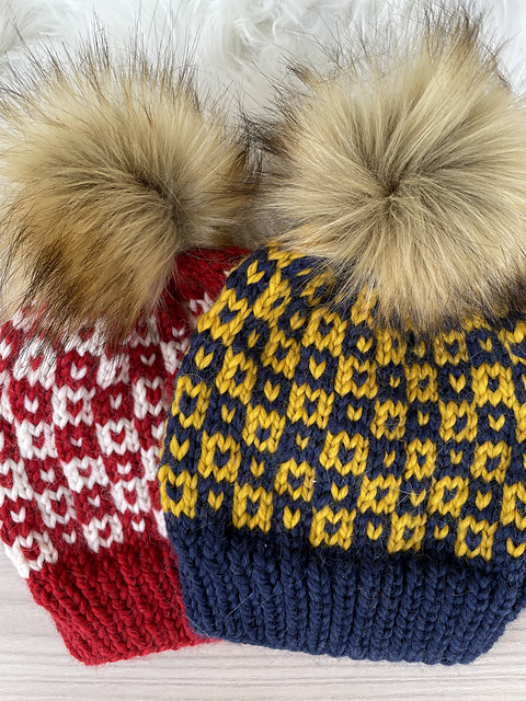 Hearts beanie