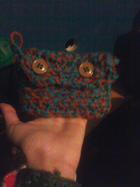 Sideways Ribbed Coin Purse