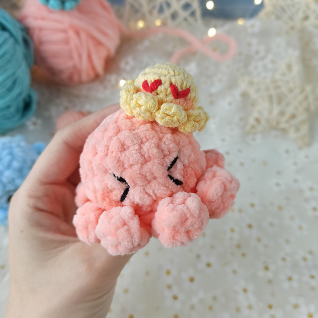 Octopus Amigurumi Keychain