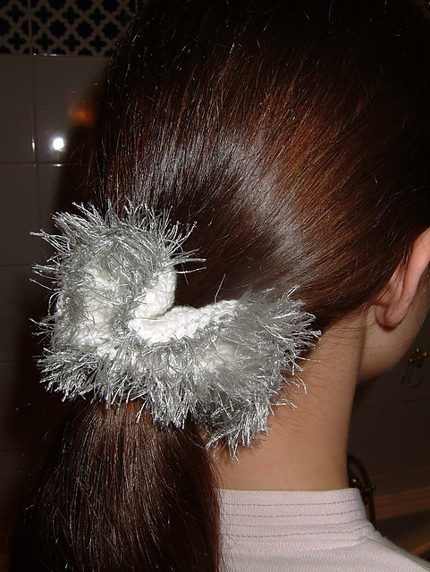 Ice Queen scrunchie - chouchou Reine des Neiges