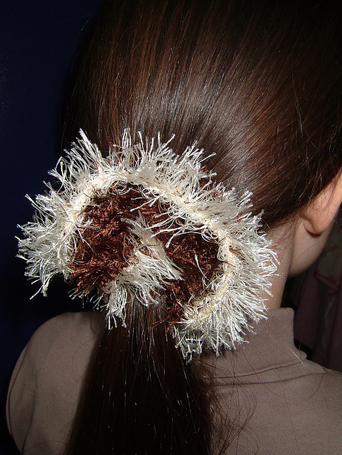 fur scrunchie