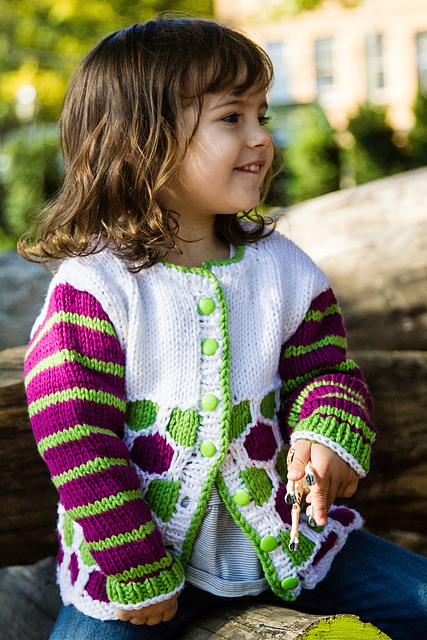 Ravelry: Honeycomb Child's Cardigan pattern by Melissa Metzbower