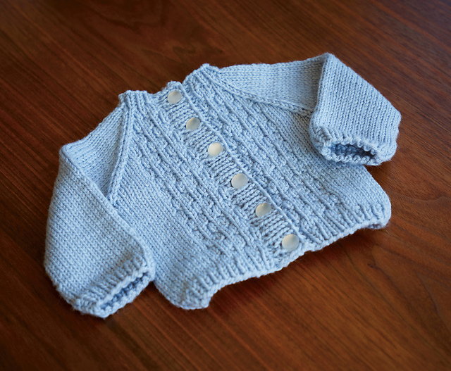 Soap Bubbles Baby Cardigan