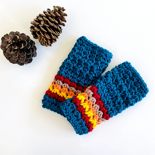 Autumn Lake-Fingerless Gloves