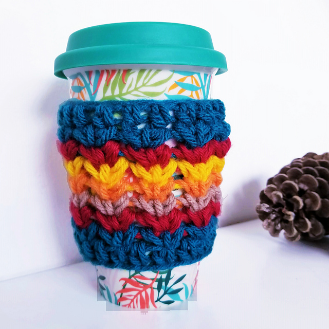 Autumn Lake Coffee Cozy