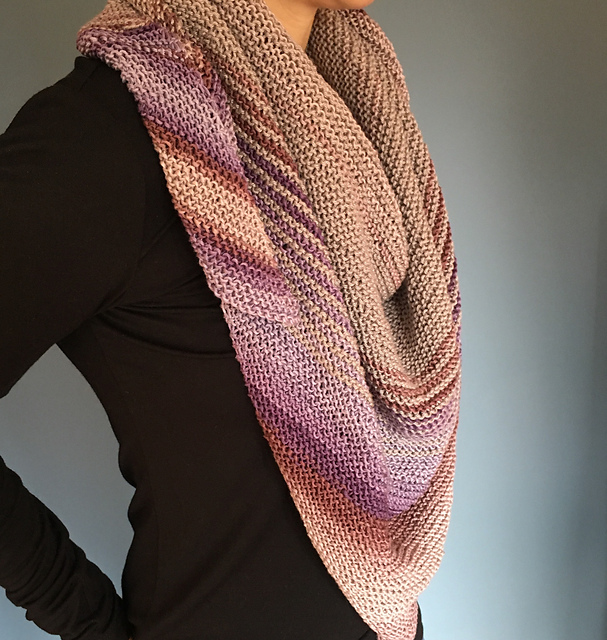Go With the Flow Triangle Shawl