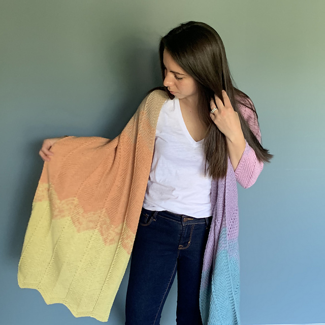 Spring Waves Shawl