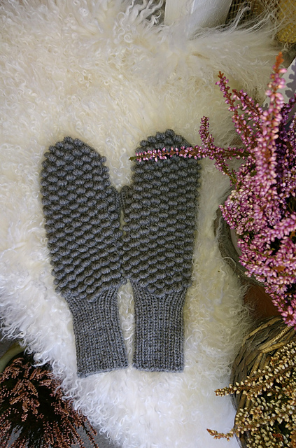 Spring stitch mittens / Knottevotter
