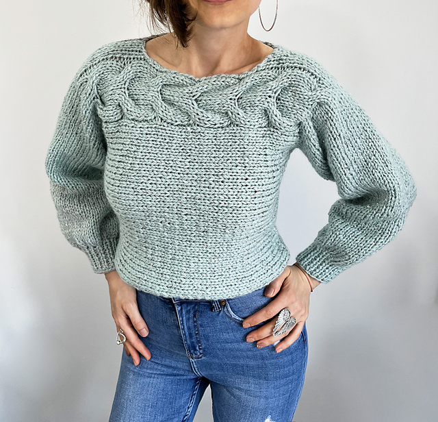 Sideways Cropped Jumper