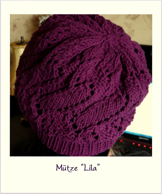 Strickmütze "Lila"