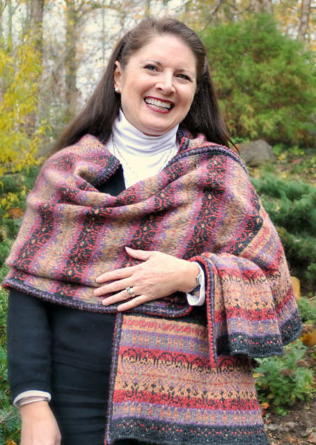 Saluda Sunrise shawl