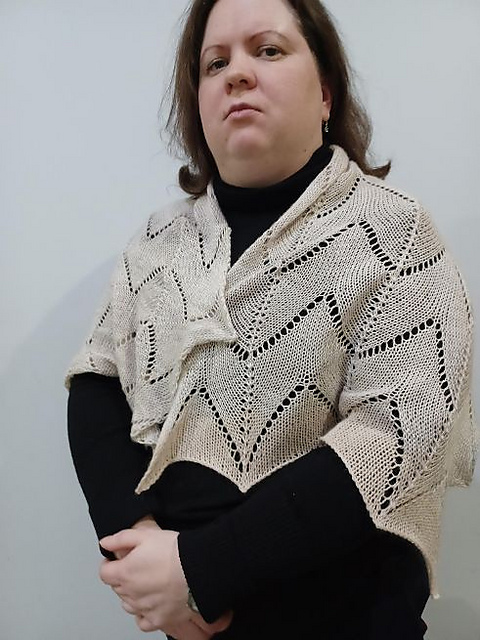 Hevosenkenkä pitsihartiahuivi