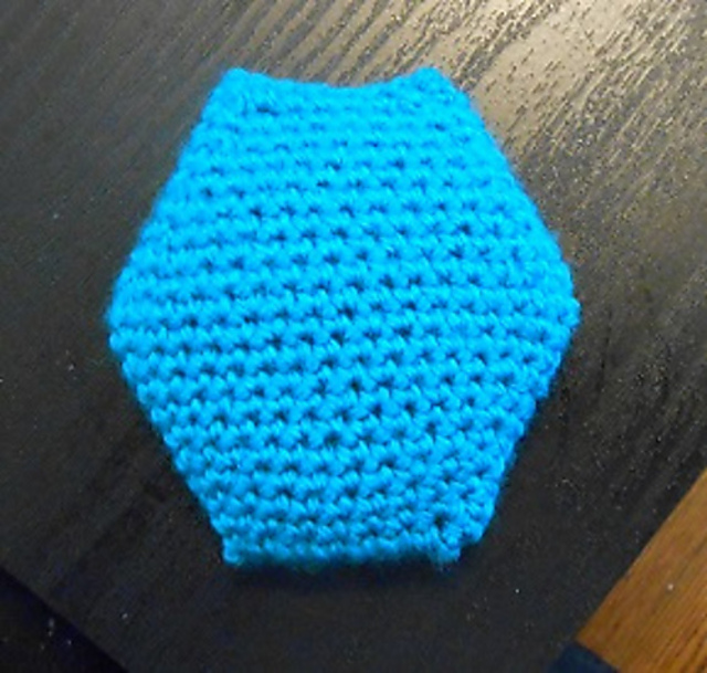 Poor Girl's Crochet Hexipuff