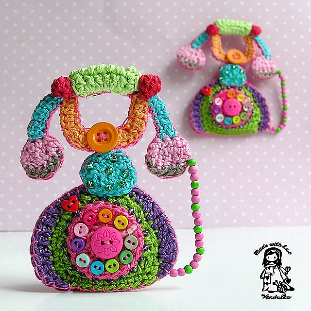 Brooch - Telephone - Graham Bell