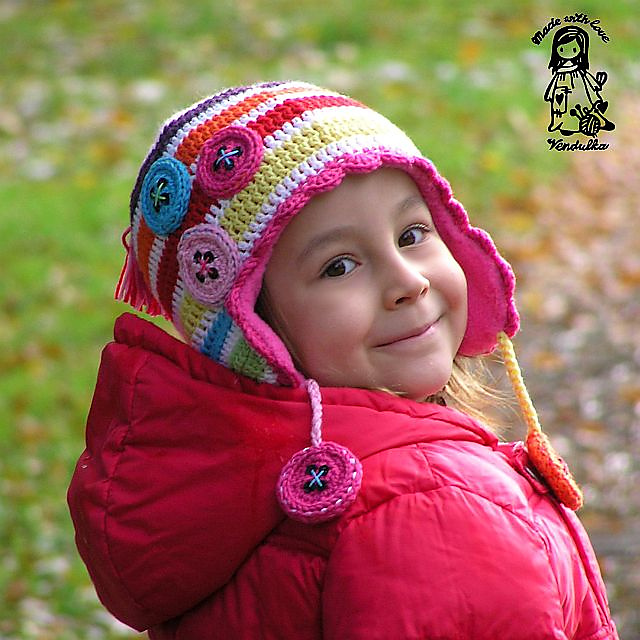 Mad about the buttons - hat